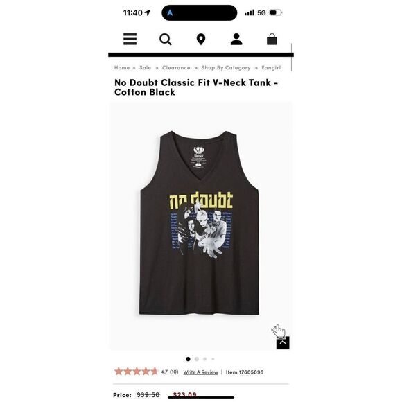 Torrid plus size 2/3 vegan cashmere sweater & no doubt rock band shirt - Picture 4 of 10